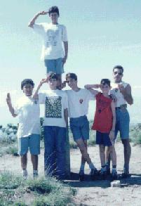 Minha primeira atividade no 33ºGEAr Padre Vermin, como Instrutor da Tropa Escoteira I, no Pico da Tijuca em 1993